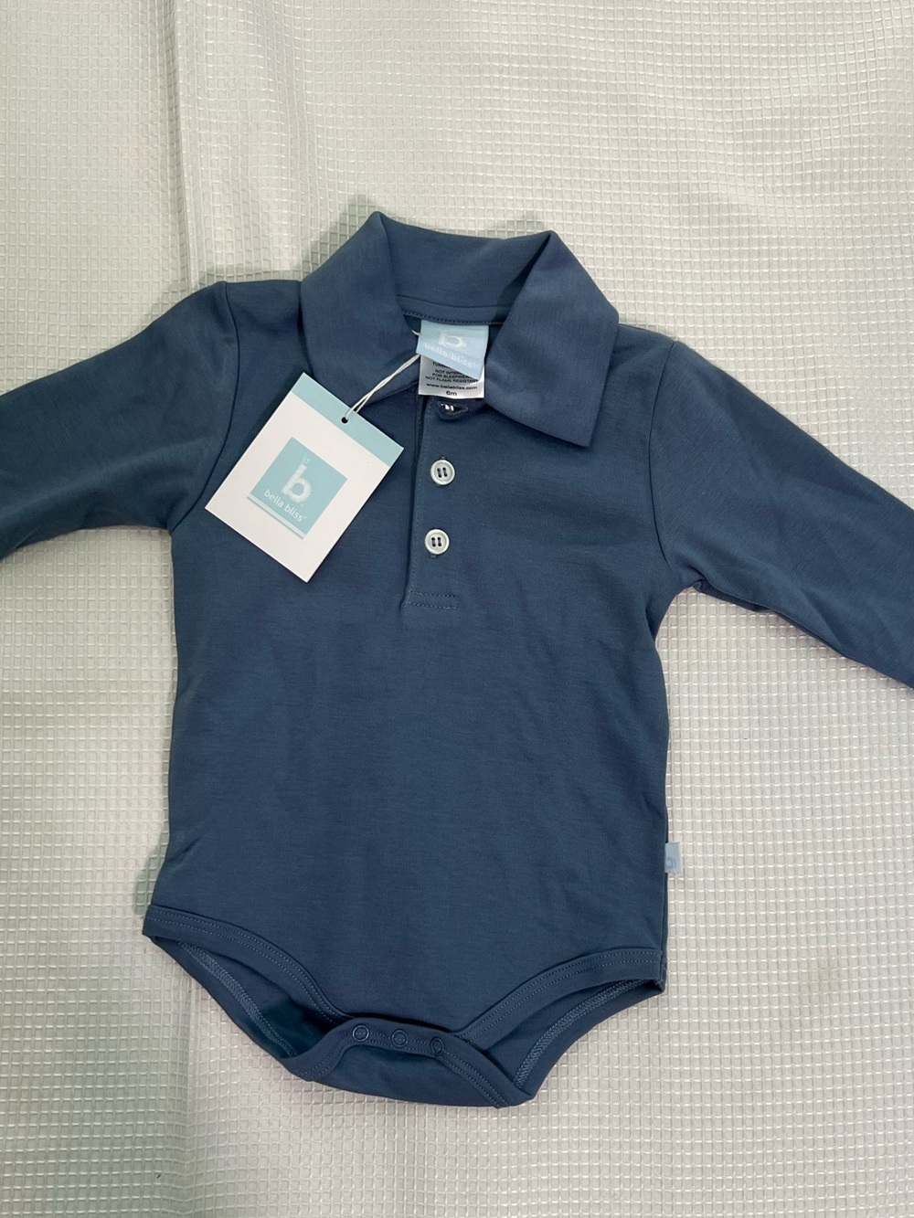 Bella Bliss Boys Baby Onesie NEW Size 6 Months Soft Spring Church